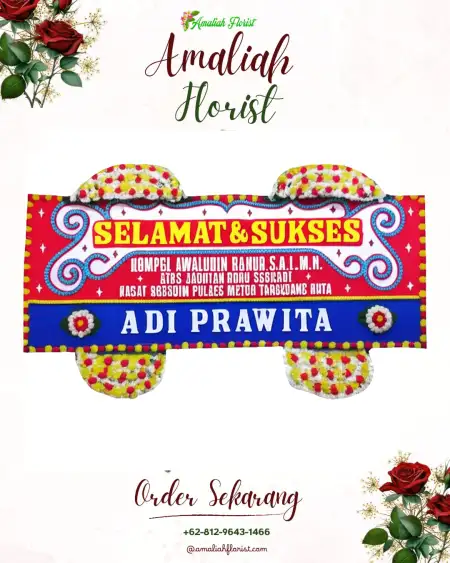 Papan Bunga Ucapan Selamat Paket Wedding Depok
