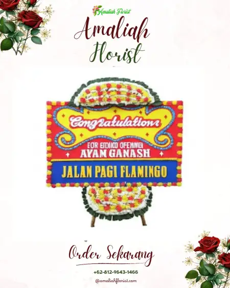 Sewa Papan Bunga Paket Wedding Depok